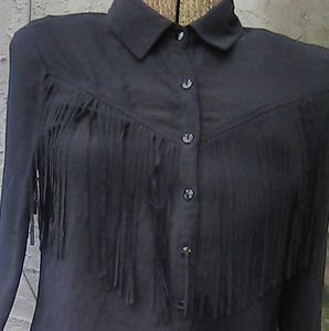 Anthropologie paper crane Fridge button down